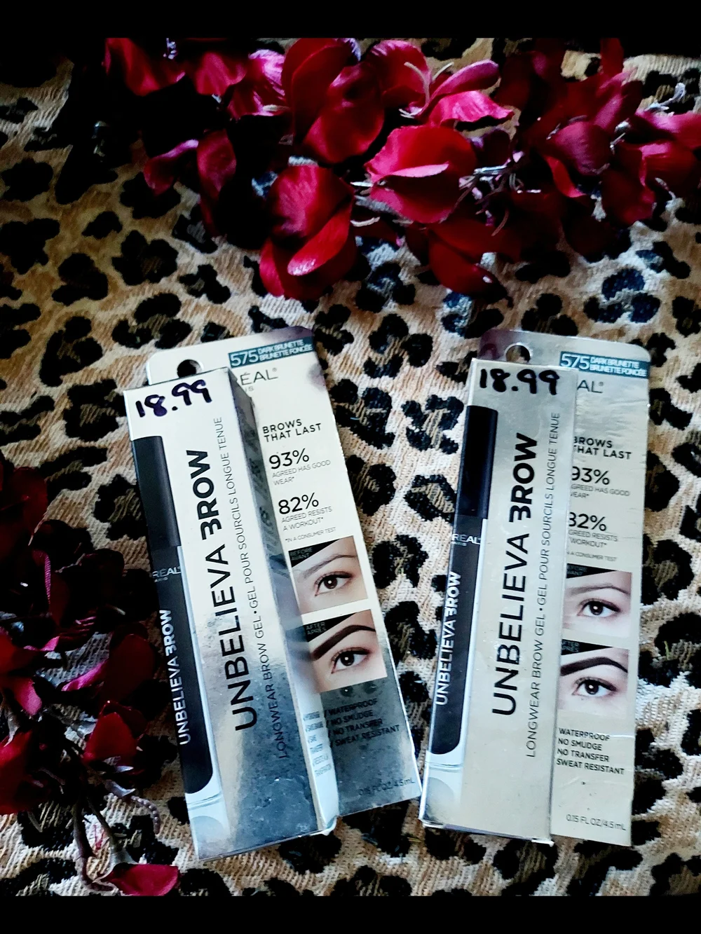 L'Oreal Unbelieva-Brow Longwear Brow Gel - Dark Brown (2-Pack)
